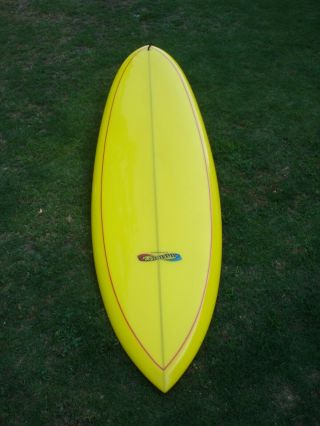 Vintage surfboard by Infinity Surfboards and shaped by Gary Lidden 2