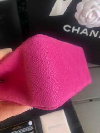 Authentic Rare Chanel Matte Caviar Bright Pink Mini Square Flap Bag $4,  995.  00 10