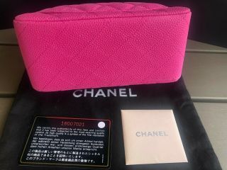 Authentic Rare Chanel Matte Caviar Bright Pink Mini Square Flap Bag $4,  995.  00 11
