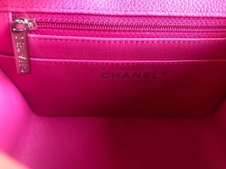 Authentic Rare Chanel Matte Caviar Bright Pink Mini Square Flap Bag $4,  995.  00 12