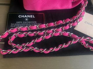 Authentic Rare Chanel Matte Caviar Bright Pink Mini Square Flap Bag $4,  995.  00 8
