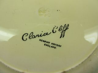 Vintage Clarice Cliff pottery hand painted Cottage plate 9 
