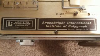 vintage polygraph machine Argenbright International institute of polygraph 7