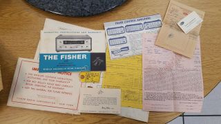 Vintage Fisher 400 FM Stereo Receiver with Sales and Docs 6