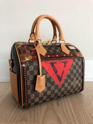 RARE LOUIS VUITTON SPEEDY 25 TIME TRUNK MONOGRAM REVERSE NEVERFULL METIS ALMA 5