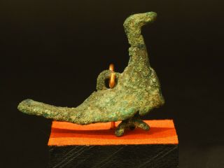 Ancient Roman Bronze Bird Ornament.  Circa 100bc - 200ad With Provenance.  Artifact