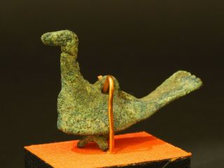 Ancient Roman Bronze Bird Ornament.  Circa 100BC - 200AD WITH PROVENANCE.  Artifact 2