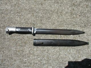 Wwii German Army 98k Bayonet Marked J.  Scn And Dated 1941