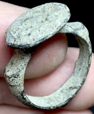 Large Ancient Roman Bronze Finger Ring