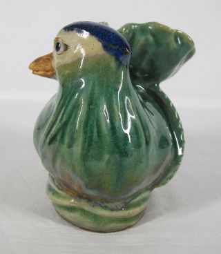 Republican Shiwan Shekwan Pottery Stoneware Duck Lotus Vase Sancai Signed yqz 7