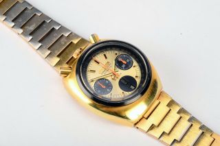 Vintage Citizen Bullhead 67 - 9020 Day Date Chronograph 8110 Steel Automatic Watch 4