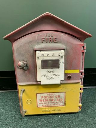Vintage Eagle Signal Fire/police/ambulance Alarm Signal Box - Gamewell?