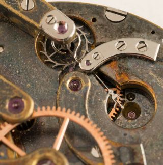 Rare Louis Audemars Pocket Watch Movement - Restore / Parts Helical Hairspring 5
