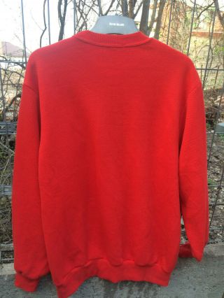 CARTIER LES MUST DE CARTIER 100 COTTON RED SWEATSHIRT SPORT BLOUSE RARE VINTAGE 7