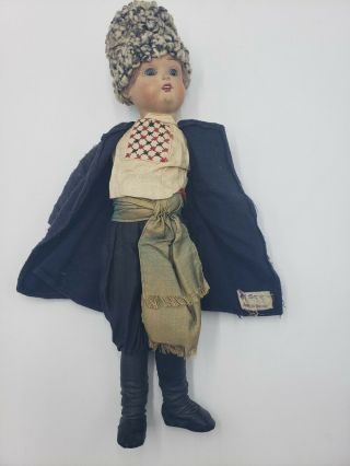 Antique Russian Bisque Socket Head Doll Jointed Composition Body Clothes Boy 2