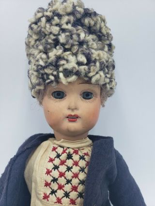 Antique Russian Bisque Socket Head Doll Jointed Composition Body Clothes Boy 3