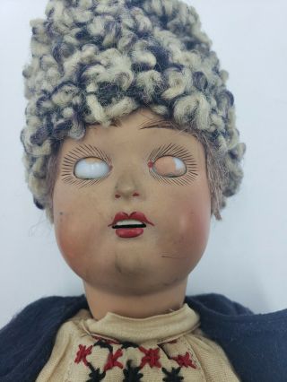 Antique Russian Bisque Socket Head Doll Jointed Composition Body Clothes Boy 4