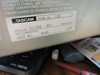 Rare Vintage Tascam 112R 3 Head Cassette Tape Deck Japan,  great 4