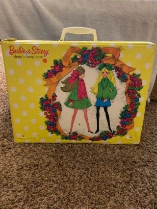 Vintage Barbie and Stacey Sleep ' n Keep case w/ 4 dolls,  clothes,  & accessories 6