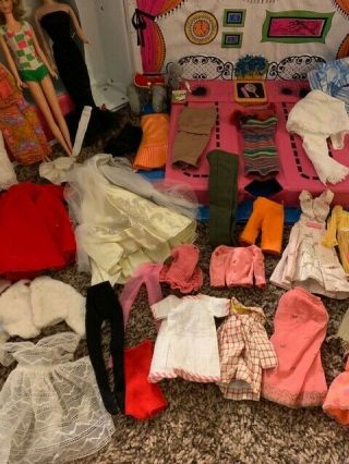 Vintage Barbie and Stacey Sleep ' n Keep case w/ 4 dolls,  clothes,  & accessories 7