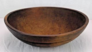 South East Pennsylvania,  Hand Turned,  Dough Bowl Antique Decorative Primitive