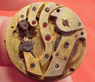 Vintage 29mm Patek Philppe 130718 Wristwatch Movement Parts Rusty Stem Wind