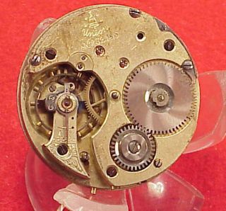 Vintage 42mm German Union Bell System Glashutte 32045 Pocket Watch Movement