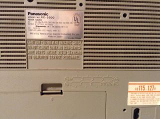 Panasonic RX - 5500 AM - FM Stereo Cassette Vintage Boombox 8