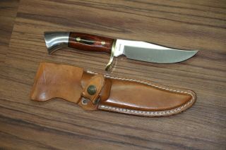 Vintage Westmark 702 Fixed Blade Knife With Sheath Western