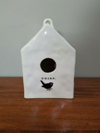 Rare Chirp Square Birdhouse Rae Dunn By Magenta Ftd