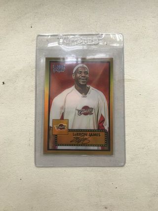 2005 - 06 Lebron James 1952 Style Gold Refractor 7/25 Very Rare