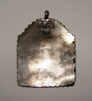 Jewish Judaica Vintage Israel Museum Made Sterling Silver 925 Pendant Amulet 2