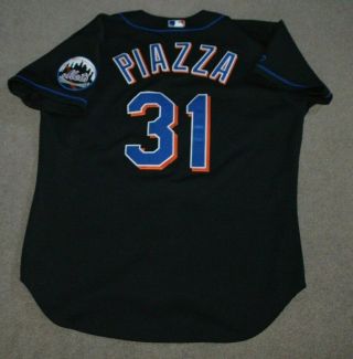 Vtg Mike Piazza York Mets Rawlings AUTHENTIC Alternate Baseball Jersey Sz 48 3
