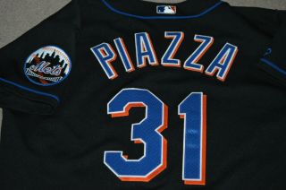 Vtg Mike Piazza York Mets Rawlings AUTHENTIC Alternate Baseball Jersey Sz 48 4