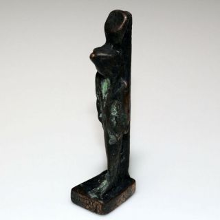 Scarce - Circa 1000 - 500 BC Egyptian Bronze HORUS Statue - INTACT 3