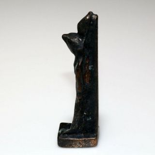 Scarce - Circa 1000 - 500 BC Egyptian Bronze HORUS Statue - INTACT 4