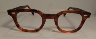 Vintage AUTHENTIC American Optical Stadium Tortoise 44/24 Eyeglass Frame NOS 3