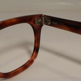 Vintage AUTHENTIC American Optical Stadium Tortoise 44/24 Eyeglass Frame NOS 7