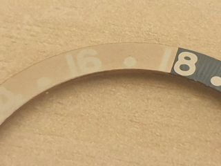 Rare Rolex Bezel Insert 1675 GMT old/used Faded Pepsi Colour Red Back 6
