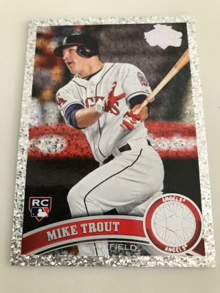 2011 Topps Update Mike Trout Diamond Rookie Not A Reprint.  Gorgeous Rare Card