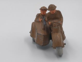 Barclay Manoil Dimestore Soldiers in Motorcycle and Sidecar 2