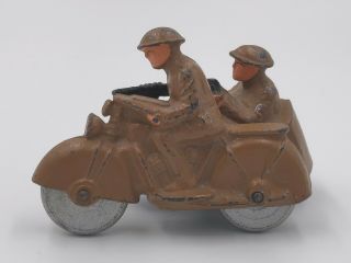 Barclay Manoil Dimestore Soldiers in Motorcycle and Sidecar 3