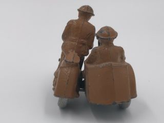 Barclay Manoil Dimestore Soldiers in Motorcycle and Sidecar 4