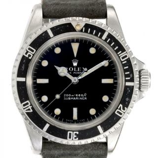 Rolex Submariner Vintage Stainless Steel Automatic Mens Watch 5513