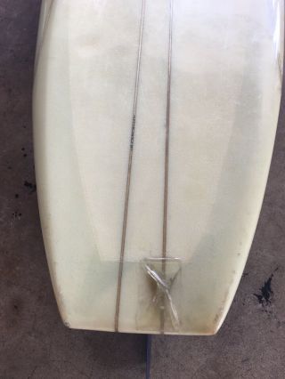 Vintage style 10’ UFO Noserider by Becker Surfboards w/ fin 12
