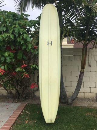 Vintage Style 10’ Ufo Noserider By Becker Surfboards W/ Fin