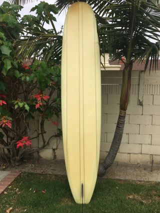 Vintage style 10’ UFO Noserider by Becker Surfboards w/ fin 2