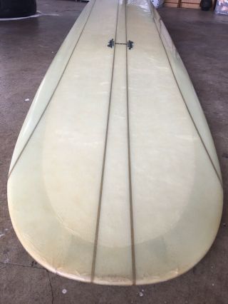 Vintage style 10’ UFO Noserider by Becker Surfboards w/ fin 9