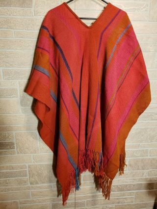 Vintage Alice Kagawa Parrott Hand Woven Wool Fine Art Shawl Santa Fe NM 3