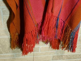 Vintage Alice Kagawa Parrott Hand Woven Wool Fine Art Shawl Santa Fe NM 5